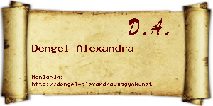 Dengel Alexandra névjegykártya